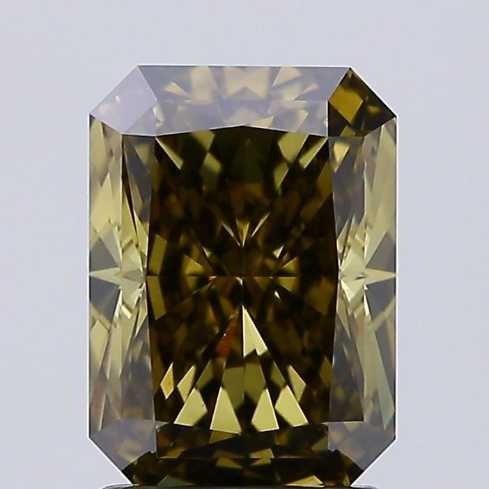 Loose Diamond - RADIANT 2.13ct Fancy Vivid Grayish Yellow VS1: Loose Diamond - RADIANT 2.13ct Fancy Vivid Grayish Yellow VS1 Source: This is a real non-mined Diamond that has been grown in a lab Shape: RADIANT Carats: 2.13 Color: Fancy Vivid Grayish Yellow Certif