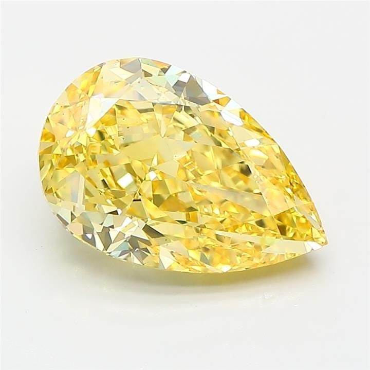 Loose Diamond - PEAR 4.03ct Fancy Vivid Yellow VS2: Loose Diamond - PEAR 4.03ct Fancy Vivid Yellow VS2 Source: This is a real non-mined Diamond that has been grown in a lab Shape: PEAR Carats: 4.03 Color: Fancy Vivid Yellow Certification: IGI Video: