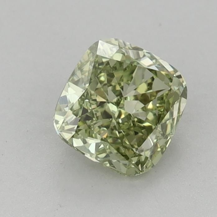 Loose Diamond - CUSHION MODIFIED 0.88ct Fancy Vivid Green VS1: Loose Diamond - CUSHION MODIFIED 0.88ct Fancy Vivid Green VS1 Source: This is a real non-mined Diamond that has been grown in a lab Shape: CUSHION MODIFIED Carats: 0.88 Color: Fancy Vivid Green Certif