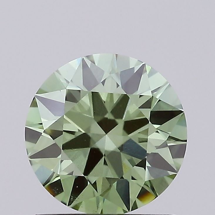 Loose Diamond - ROUND 1.27ct Fancy Vivid Green VVS2: Loose Diamond - ROUND 1.27ct Fancy Vivid Green VVS2 Source: This is a real non-mined Diamond that has been grown in a lab Shape: ROUND Carats: 1.27 Color: Fancy Vivid Green Certification: IGI Video: