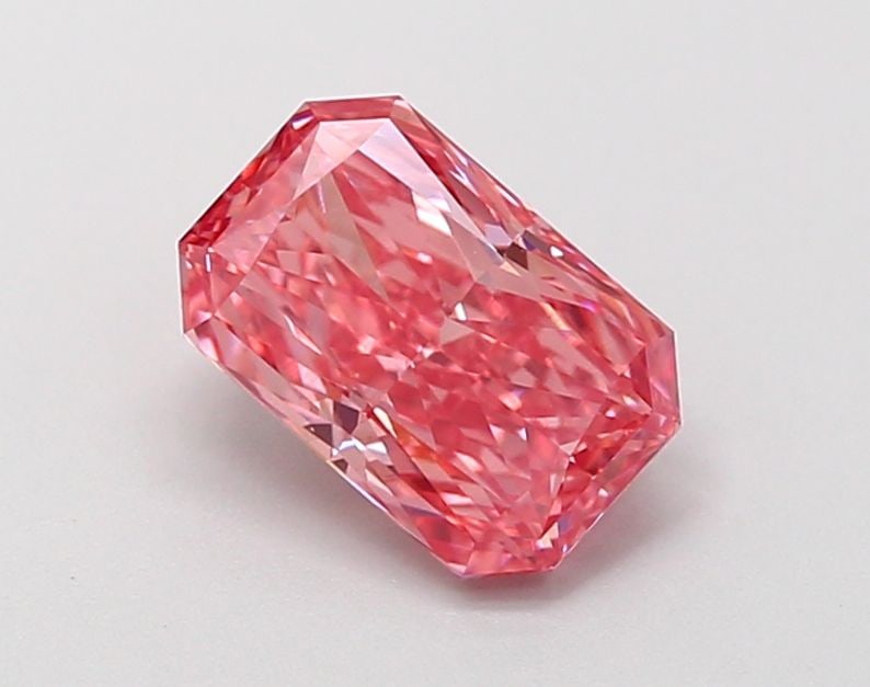 Loose Diamond - RADIANT 1.01ct Fancy Vivid Pink VS1: Loose Diamond - RADIANT 1.01ct Fancy Vivid Pink VS1 Source: This is a real non-mined Diamond that has been grown in a lab Shape: RADIANT Carats: 1.01 Color: Fancy Vivid Pink Certification: NONE Video: