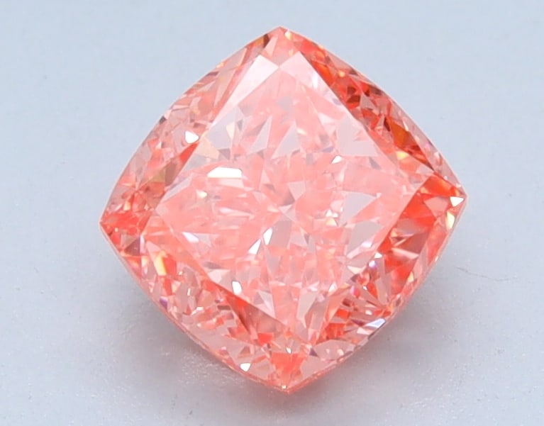 Loose Diamond - SQUARE CUSHION 1.09ct PINK VVS2: Loose Diamond - SQUARE CUSHION 1.09ct PINK VVS2 Source: This is a real non-mined Diamond that has been grown in a lab Shape: SQUARE CUSHION Carats: 1.09 Color: PINK Clarity: VVS2 Certification: IGI Co