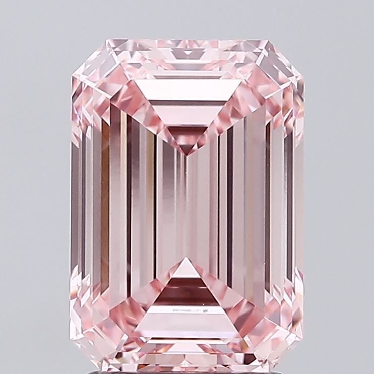 Loose Diamond - EMERALD 2.59ct Fancy Intense Pink VVS2: Loose Diamond - EMERALD 2.59ct Fancy Intense Pink VVS2 Source: This is a real non-mined Diamond that has been grown in a lab Shape: EMERALD Carats: 2.59 Color: Fancy Intense Pink Certification: IGI Vi