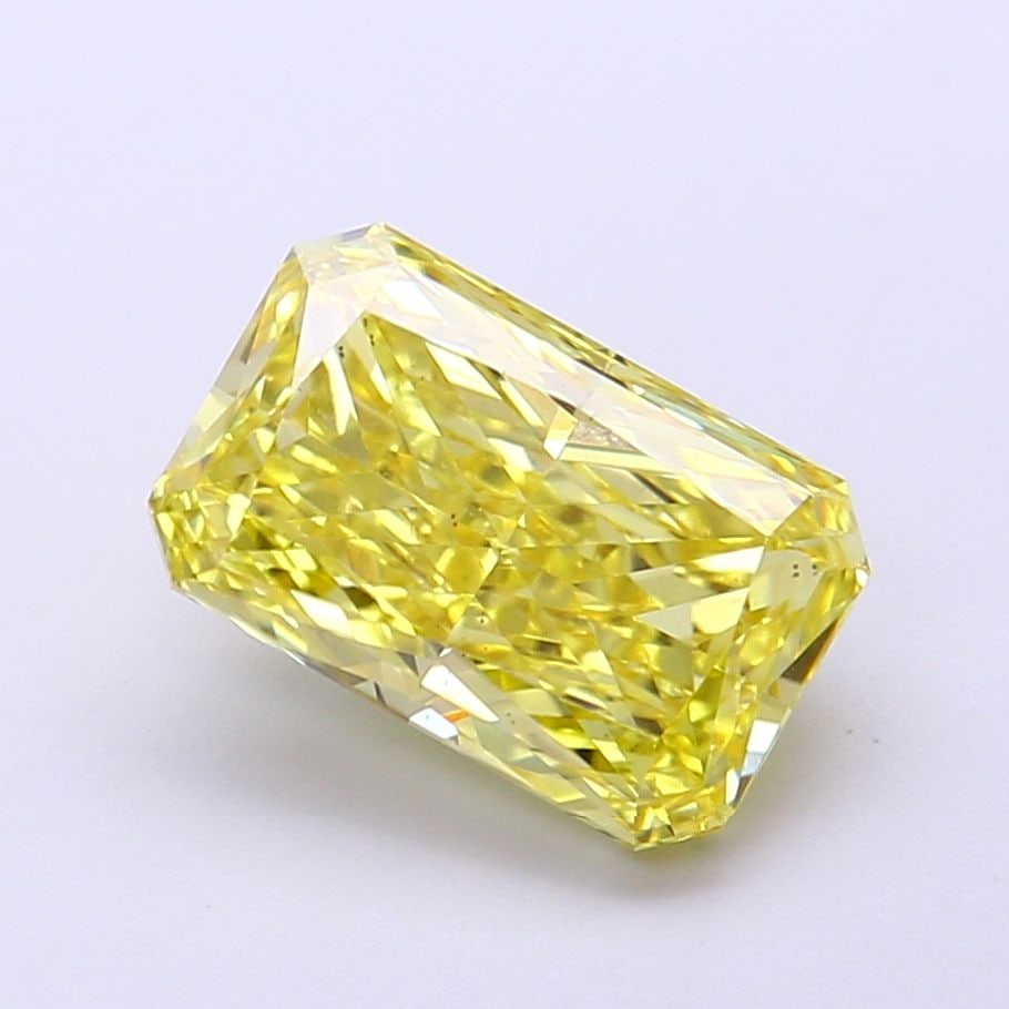 Loose Diamond - RADIANT 3.01ct Fancy Vivid Yellow VS2: Loose Diamond - RADIANT 3.01ct Fancy Vivid Yellow VS2 Source: This is a real non-mined Diamond that has been grown in a lab Shape: RADIANT Carats: 3.01 Color: Fancy Vivid Yellow Certification: IGI Vid