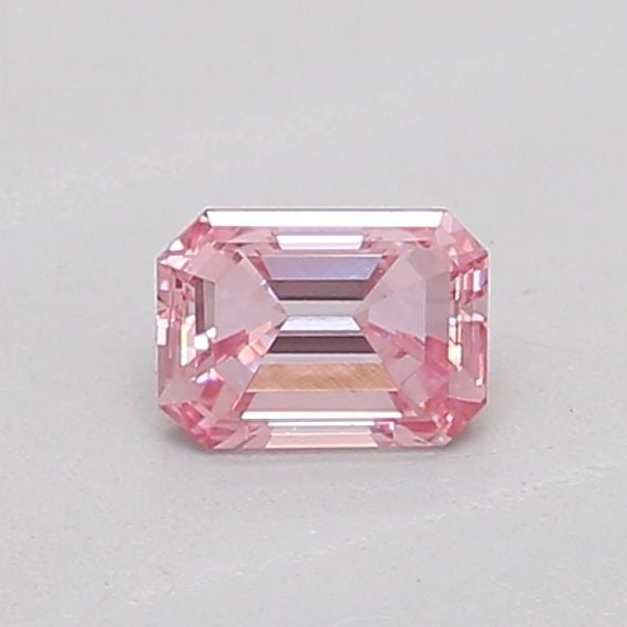 Loose Diamond - EMERALD 0.23ct Fancy Intense Pink VS1: Loose Diamond - EMERALD 0.23ct Fancy Intense Pink VS1 Source: This is a real non-mined Diamond that has been grown in a lab Shape: EMERALD Carats: 0.23 Color: Fancy Intense Pink Certification: IGI Add