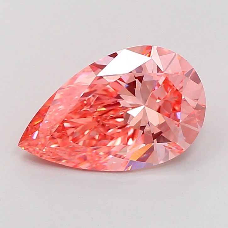 Loose Diamond - PEAR 3.7ct Fancy Vivid Pink VVS2: Loose Diamond - PEAR 3.7ct Fancy Vivid Pink VVS2 Source: This is a real non-mined Diamond that has been grown in a lab Shape: PEAR Carats: 3.7 Color: Fancy Vivid Pink Certification: IGI Video: