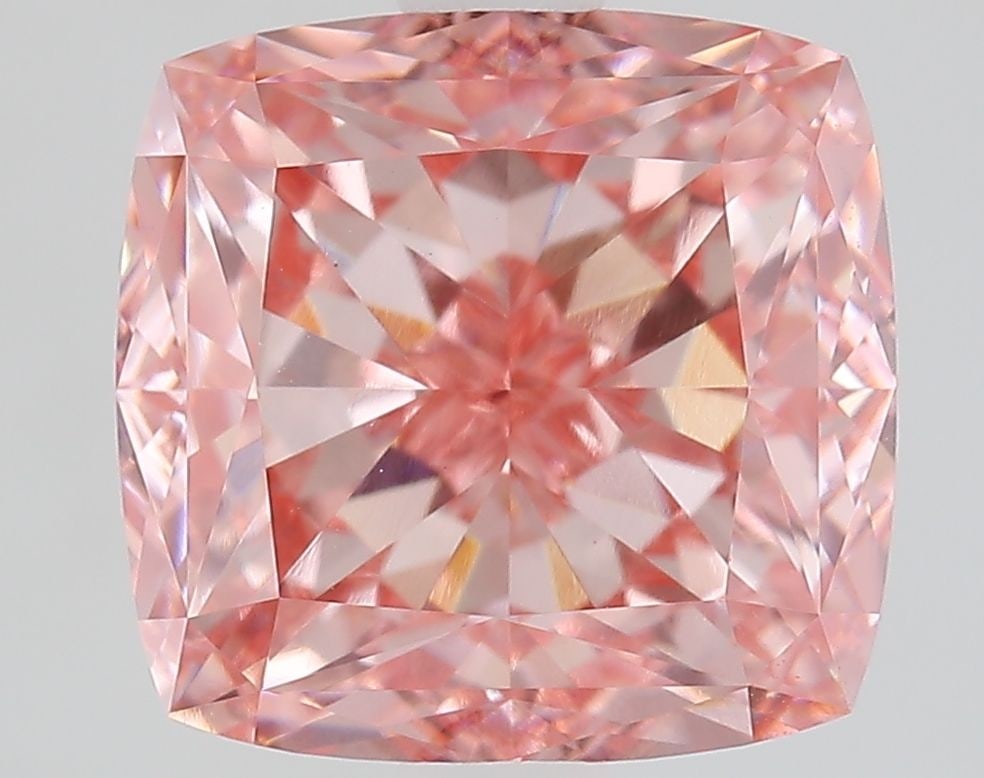 Loose Diamond - CUSHION MODIFIED 3.57ct Fancy Vivid Pink VS1: Loose Diamond - CUSHION MODIFIED 3.57ct Fancy Vivid Pink VS1 Source: This is a real non-mined Diamond that has been grown in a lab Shape: CUSHION MODIFIED Carats: 3.57 Color: Fancy Vivid Pink
