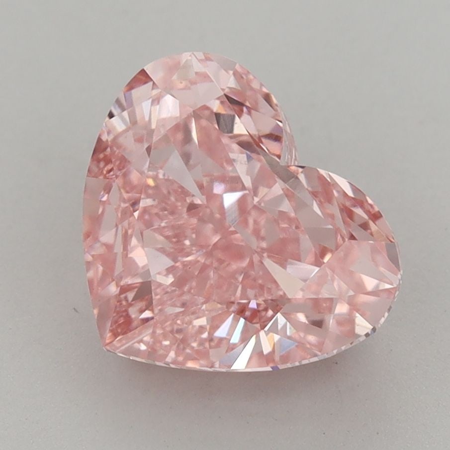 Loose Diamond - HEART 3.55ct Fancy Vivid Pink VVS2: Loose Diamond - HEART 3.55ct Fancy Vivid Pink VVS2 Source: This is a real non-mined Diamond that has been grown in a lab Shape: HEART Carats: 3.55 Color: Fancy Vivid Pink Certification: IGI Video: