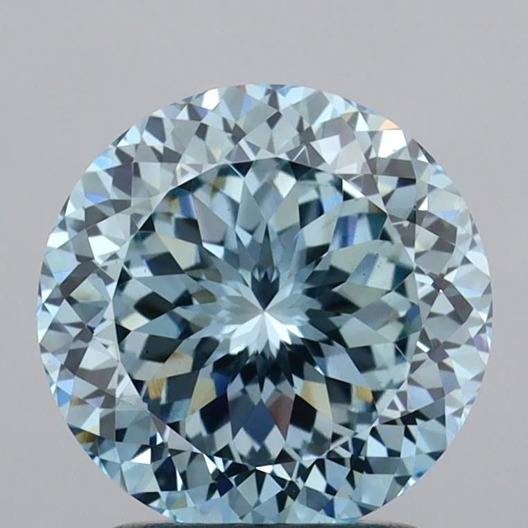Loose Diamond - ROUND 2.01ct Fancy Intense Blue VS1: Loose Diamond - ROUND 2.01ct Fancy Intense Blue VS1 Source: This is a real non-mined Diamond that has been grown in a lab Shape: ROUND Carats: 2.01 Color: Fancy Intense Blue Certification: IGI Video: