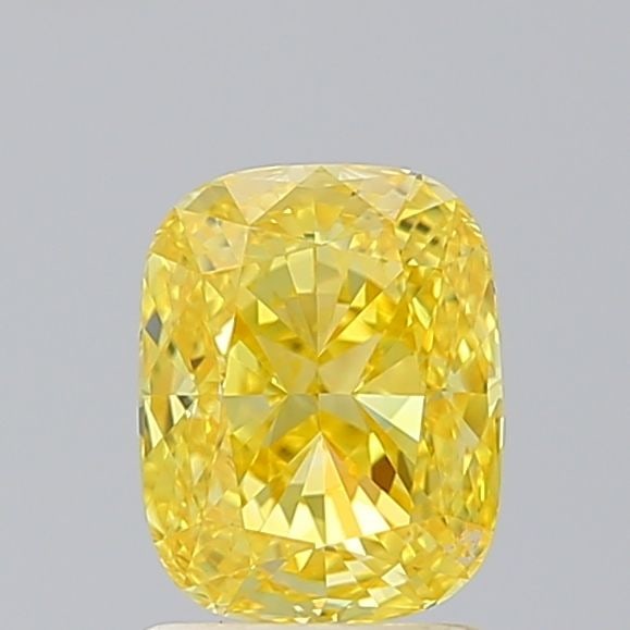 Loose Diamond - CUSHION BRILLIANT 1.56ct Fancy Vivid Yellow VS1: Loose Diamond - CUSHION BRILLIANT 1.56ct Fancy Vivid Yellow VS1 Source: This is a real non-mined Diamond that has been grown in a lab Shape: CUSHION BRILLIANT Carats: 1.56 Color: Fancy Vivid Yellow Ce