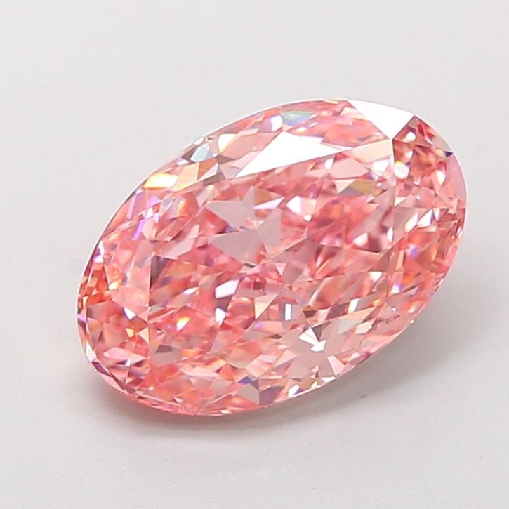 Loose Diamond - OVAL 4.29ct Fancy Vivid Pink VS1: Loose Diamond - OVAL 4.29ct Fancy Vivid Pink VS1 Source: This is a real non-mined Diamond that has been grown in a lab Shape: OVAL Carats: 4.29 Color: Fancy Vivid Pink Certification: IGI Video: