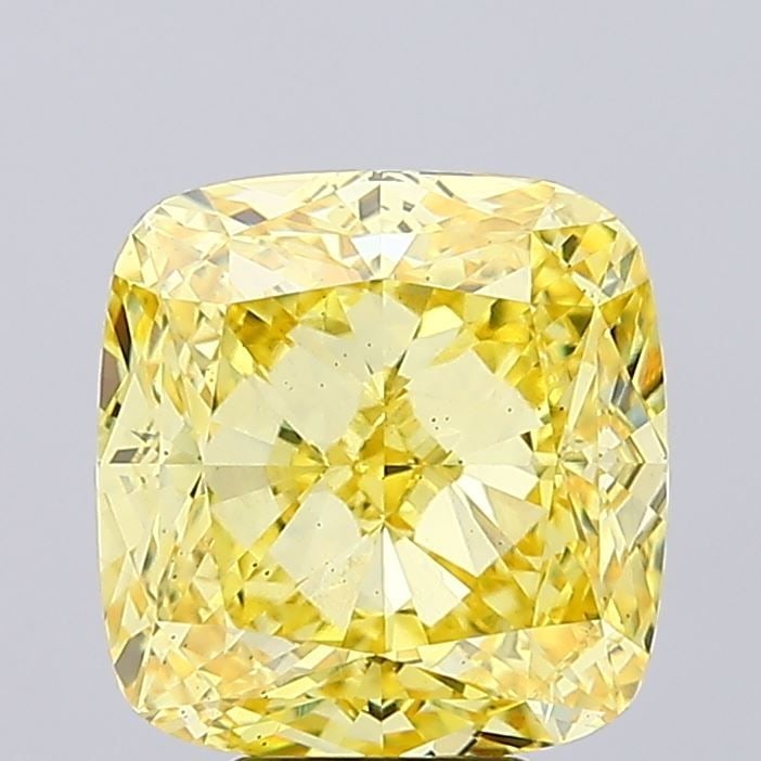 Loose Diamond - CUSHION MODIFIED 8.04ct Fancy Vivid Yellow VS2: Loose Diamond - CUSHION MODIFIED 8.04ct Fancy Vivid Yellow VS2 Source: This is a real non-mined Diamond that has been grown in a lab Shape: CUSHION MODIFIED Carats: 8.04 Color: Fancy Vivid Yellow Cert