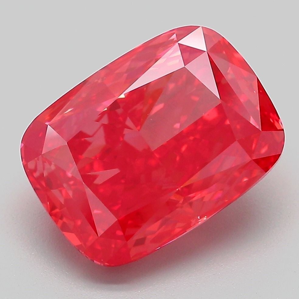 Loose Diamond - CUSHION MODIFIED 5.06ct Fancy Vivid Pink VVS2 (1 of 1)