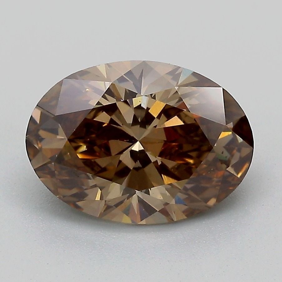 Loose Diamond - OVAL 2.26ct Fancy Deep Brown VS1: Loose Diamond - OVAL 2.26ct Fancy Deep Brown VS1 Source: This is a real non-mined Diamond that has been grown in a lab Shape: OVAL Carats: 2.26 Color: Fancy Deep Brown Certification: IGI Video: