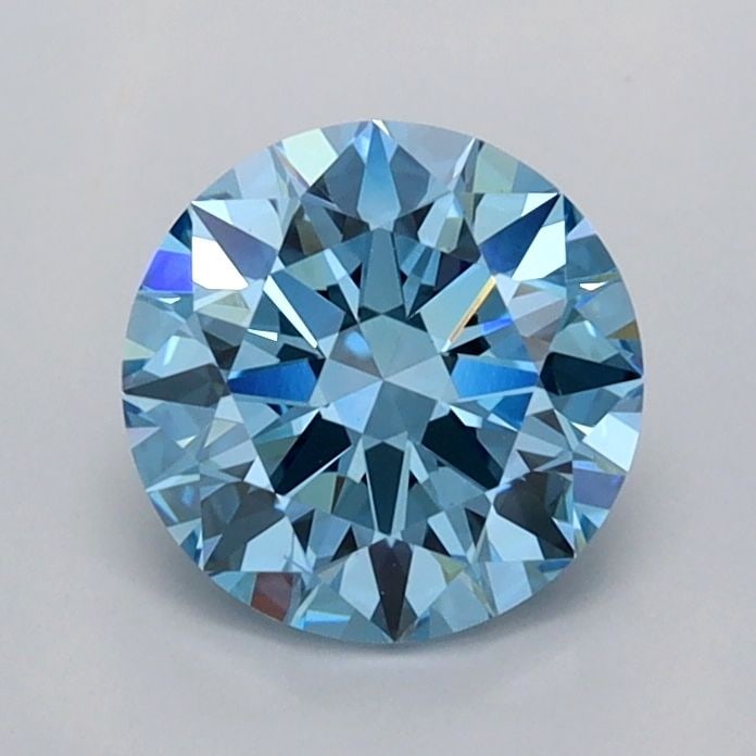 Ideal Loose Diamond - ROUND 1.02ct Fancy Vivid Blue VVS2: Ideal Loose Diamond - ROUND 1.02ct Fancy Vivid Blue VVS2 Source: This is a real non-mined Diamond that has been grown in a lab Shape: ROUND Carats: 1.02 Color: Fancy Vivid Blue Certification: IGI Vide