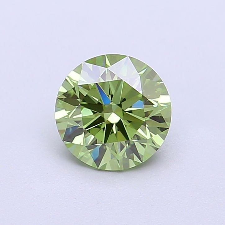 Ideal Loose Diamond - ROUND 1.04ct Fancy Vivid Green VVS2: Ideal Loose Diamond - ROUND 1.04ct Fancy Vivid Green VVS2 Source: This is a real non-mined Diamond that has been grown in a lab Shape: ROUND Carats: 1.04 Color: Fancy Vivid Green Certification: IGI Vi