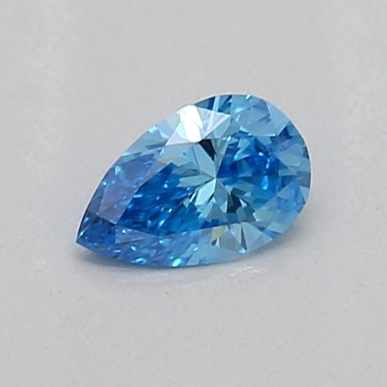 Loose Diamond - PEAR 0.16ct Fancy Vivid Blue VS1: Loose Diamond - PEAR 0.16ct Fancy Vivid Blue VS1 Source: This is a real non-mined Diamond that has been grown in a lab Shape: PEAR Carats: 0.16 Color: Fancy Vivid Blue Certification: IGI Additional im