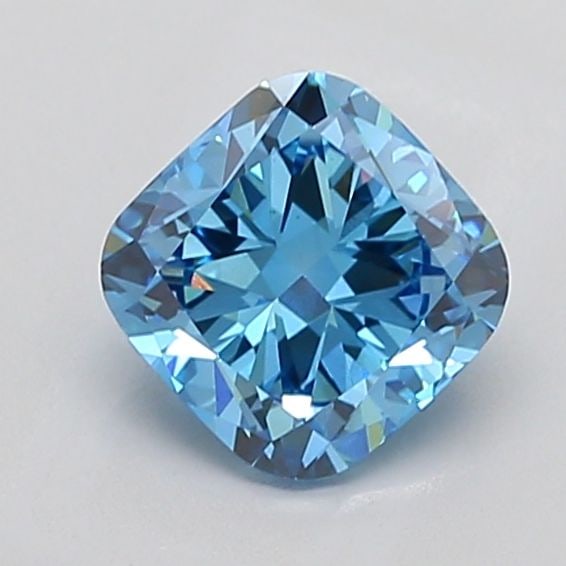 Loose Diamond - CUSHION MODIFIED 2.32ct Fancy Vivid Blue VS1: Loose Diamond - CUSHION MODIFIED 2.32ct Fancy Vivid Blue VS1 Source: This is a real non-mined Diamond that has been grown in a lab Shape: CUSHION MODIFIED Carats: 2.32 Color: Fancy Vivid Blue Certific