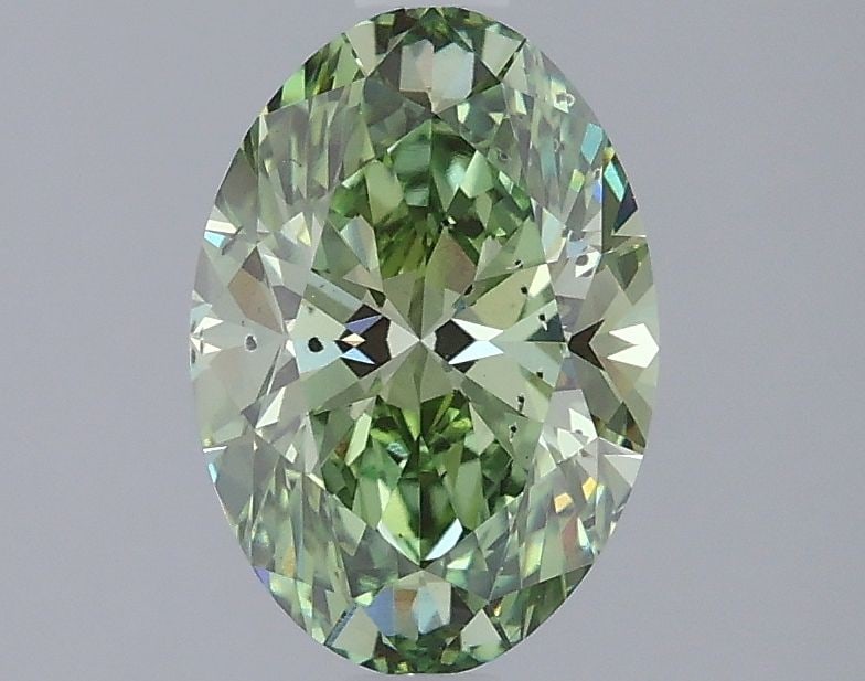 Loose Diamond - OVAL 1.54ct Fancy Vivid Green SI1: Loose Diamond - OVAL 1.54ct Fancy Vivid Green SI1 Source: This is a real non-mined Diamond that has been grown in a lab Shape: OVAL Carats: 1.54 Color: Fancy Vivid Green Certification: IGI Video: