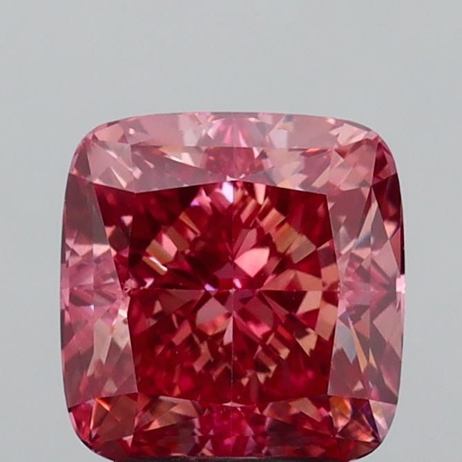 Loose Diamond - CUSHION MODIFIED 3.09ct Fancy Vivid Brownish Pink VS1 (1 of 1)