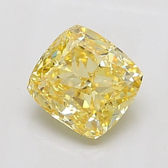 Loose Diamond - CUSHION MODIFIED 1.22ct Fancy Vivid Yellow VS2: Loose Diamond - CUSHION MODIFIED 1.22ct Fancy Vivid Yellow VS2 Source: This is a real non-mined Diamond that has been grown in a lab Shape: CUSHION MODIFIED Carats: 1.22 Color: Fancy Vivid Yellow Cert