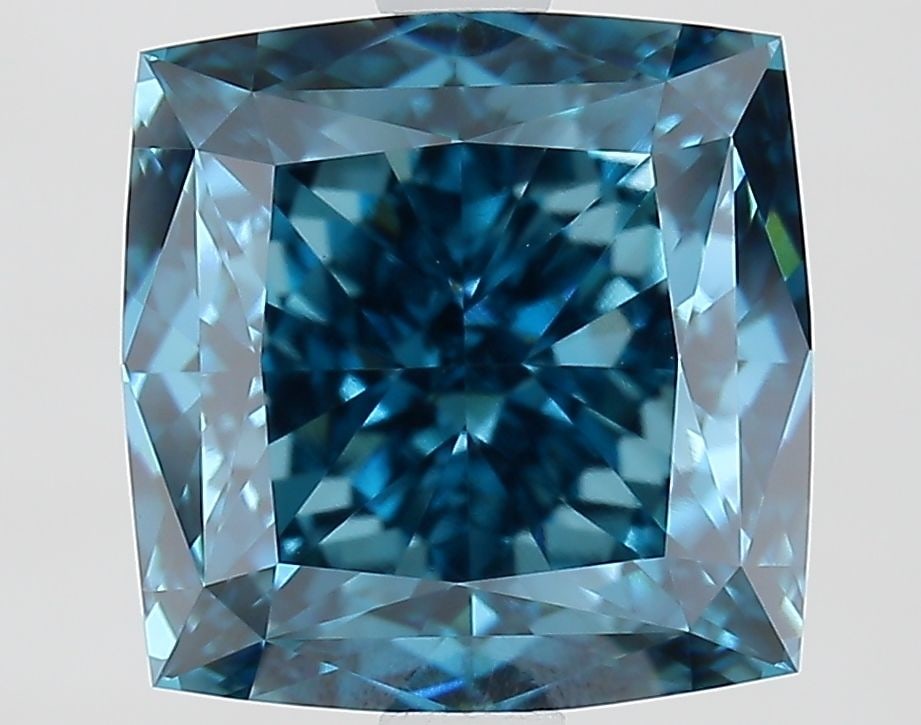 Loose Diamond - CUSHION MODIFIED 3.61ct Fancy Vivid Blue VVS2 (1 of 1)