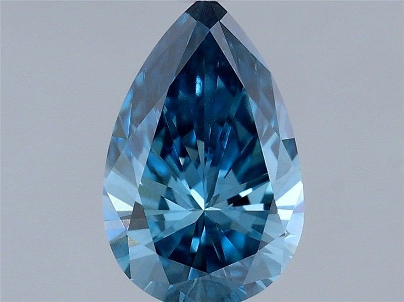 Loose Diamond - PEAR 0.47ct Fancy Vivid Blue VS2: Loose Diamond - PEAR 0.47ct Fancy Vivid Blue VS2 Source: This is a real non-mined Diamond that has been grown in a lab Shape: PEAR Carats: 0.47 Color: Fancy Vivid Blue Certification: IGI Video: