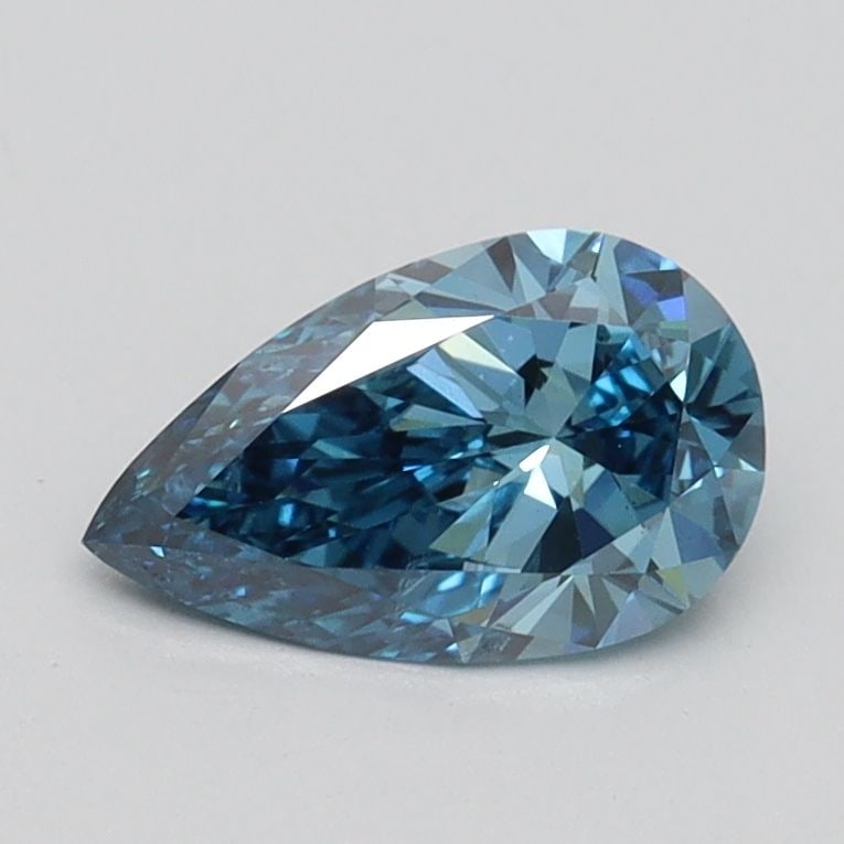 Loose Diamond - PEAR 0.72ct Fancy Vivid Blue SI1: Loose Diamond - PEAR 0.72ct Fancy Vivid Blue SI1 Source: This is a real non-mined Diamond that has been grown in a lab Shape: PEAR Carats: 0.72 Color: Fancy Vivid Blue Certification: IGI Video:
