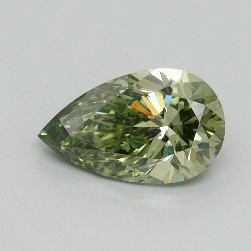 Loose Diamond - PEAR 1.01ct Fancy Vivid Green VS2: Loose Diamond - PEAR 1.01ct Fancy Vivid Green VS2 Source: This is a real non-mined Diamond that has been grown in a lab Shape: PEAR Carats: 1.01 Color: Fancy Vivid Green Certification: IGI Video: