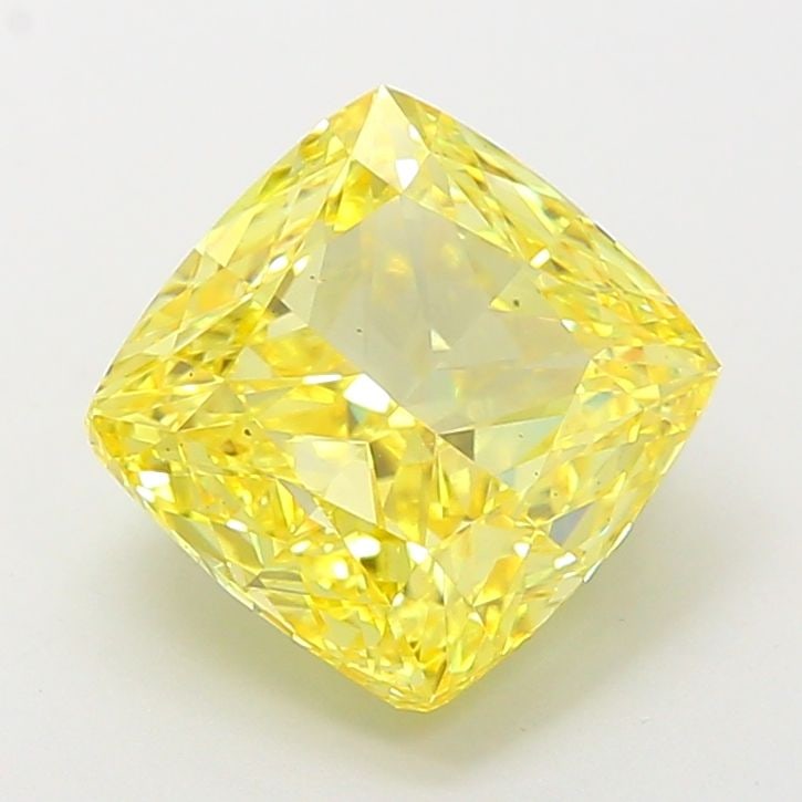 Loose Diamond - CUSHION MODIFIED 4.05ct Fancy Vivid Yellow VS1: Loose Diamond - CUSHION MODIFIED 4.05ct Fancy Vivid Yellow VS1 Source: This is a real non-mined Diamond that has been grown in a lab Shape: CUSHION MODIFIED Carats: 4.05 Color: Fancy Vivid Yellow Cert