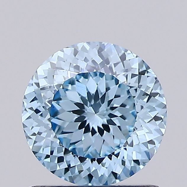 Loose Diamond - ROUND 1.02ct Fancy Vivid Blue VS1: Loose Diamond - ROUND 1.02ct Fancy Vivid Blue VS1 Source: This is a real non-mined Diamond that has been grown in a lab Shape: ROUND Carats: 1.02 Color: Fancy Vivid Blue Certification: IGI Video: