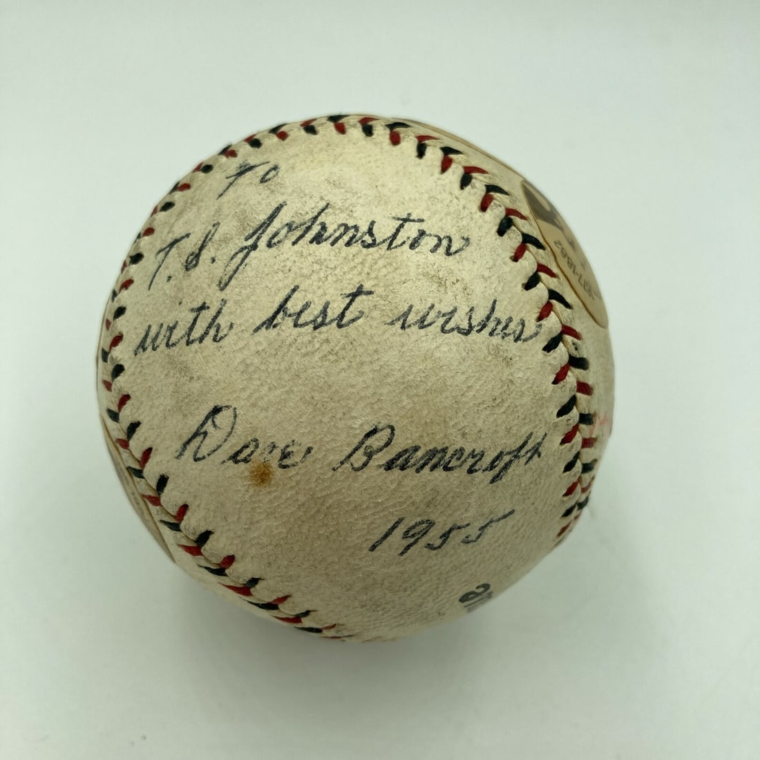 Dave Bancroft Signed 1926 National League Jubilee Baseball JSA Authenticated (1 of 11)