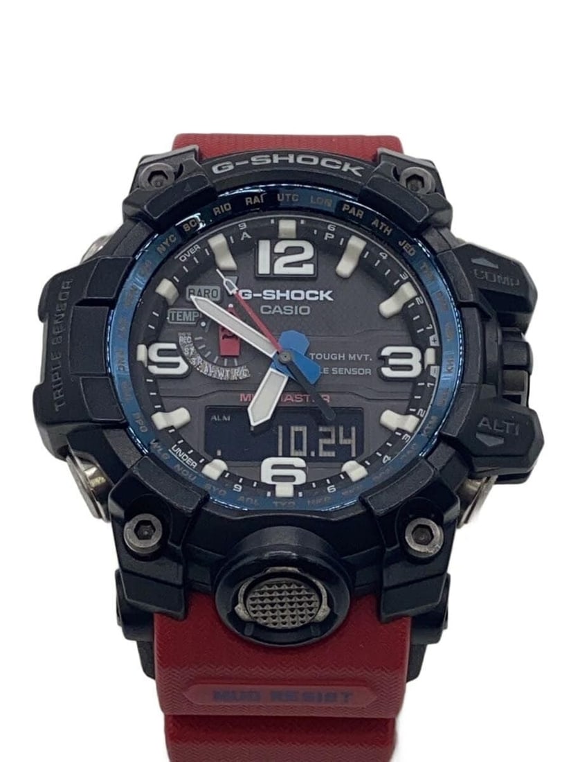 CASIO G-SHOCK GWG-1000RD-4AJF Solar Men's Wristwatch: CASIO G-SHOCK GWG-1000RD-4AJF Solar Men's Wristwatch This Casio G-SHOCK GWG-1000RD-4AJF is a men's solar-powered wristwatch, crafted with materials sourced from Japan. The watch is pre-owned and grade