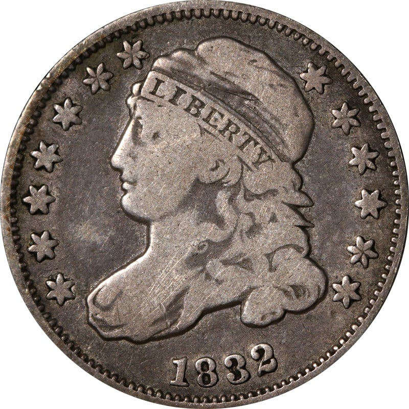 1832 United States Silver Bust Dime (1 of 2)