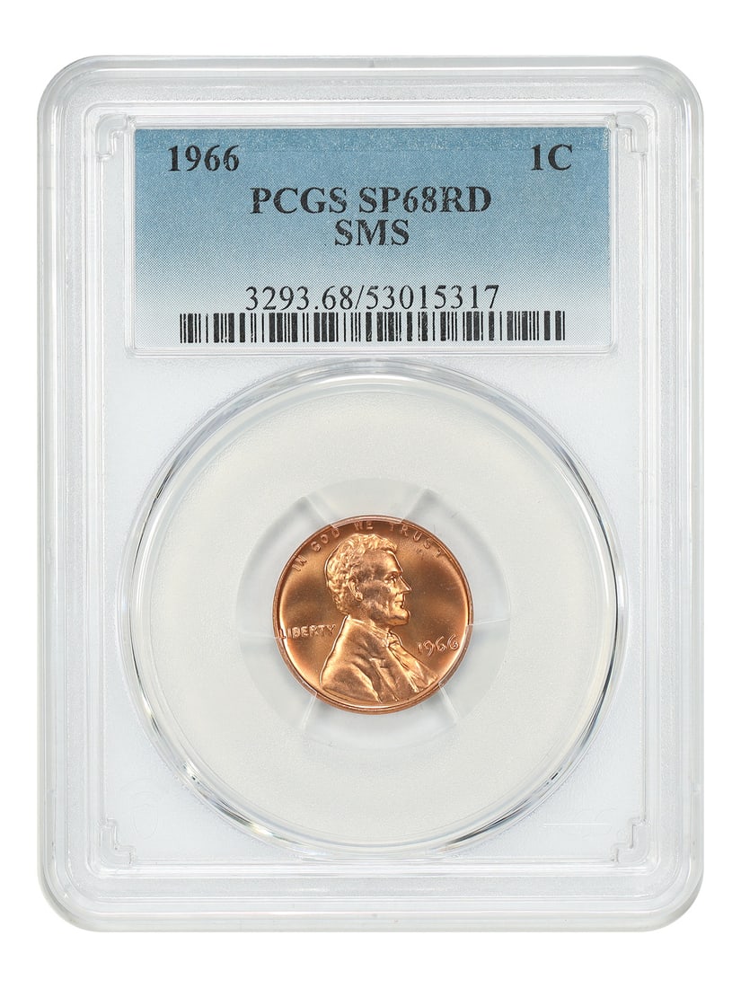 1966 Philadelphia Lincoln Cent PCGS SP68RD Special Mint Set (1 of 4)