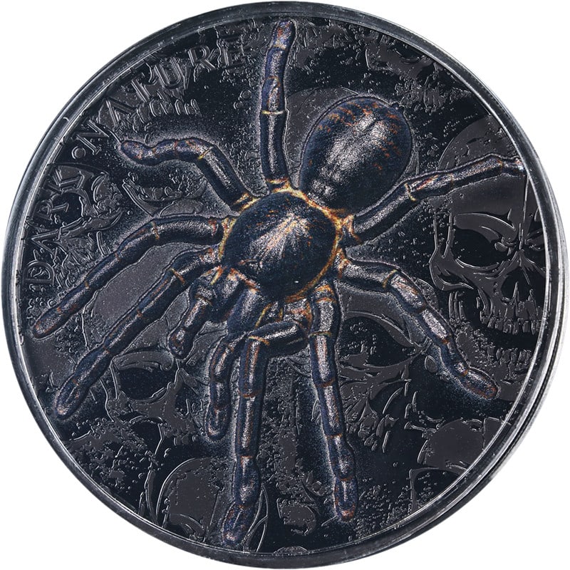 2023 Palau 3 Oz Silver $20 Dark Nature Thai Black Tarantula UHR Limited 500 (1 of 3)