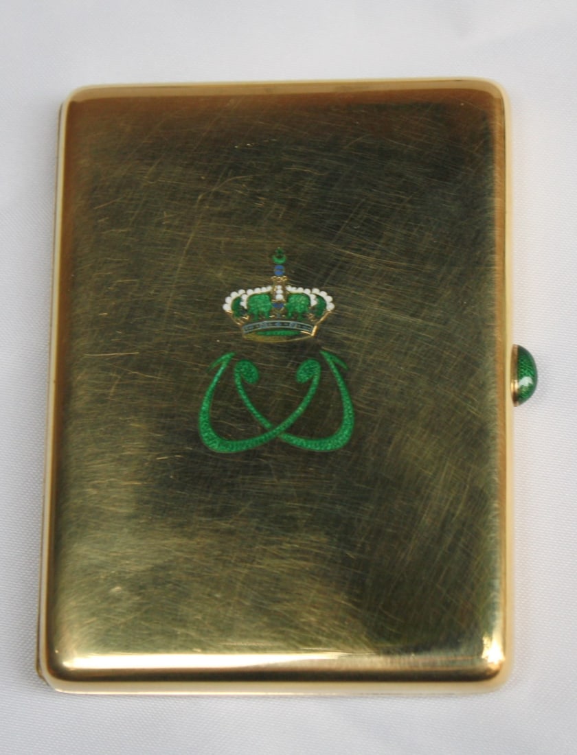 Exquisite 18K Boucheron Cigarette Box of King Farouk Egypt (1 of 11)
