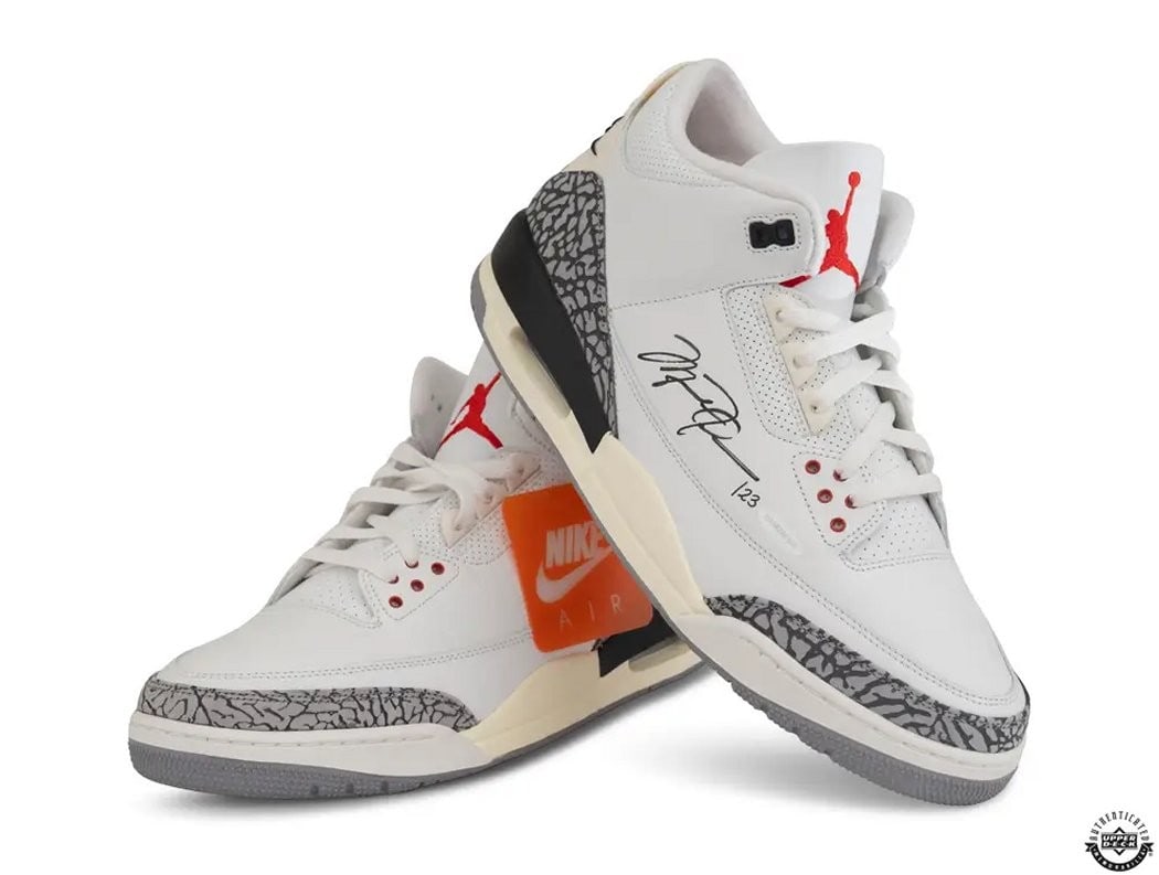 Michael Jordan Autographed Nike Air Jordan 3 Retro Reimagined Limited Edition 2023: Michael Jordan Autographed Nike Air Jordan 3 Retro Reimagined Limited Edition 2023 Celebrate the legacy of Michael Jordan with these autographed Nike Air Jordan 3 Retro Reimagined sneakers. Originally