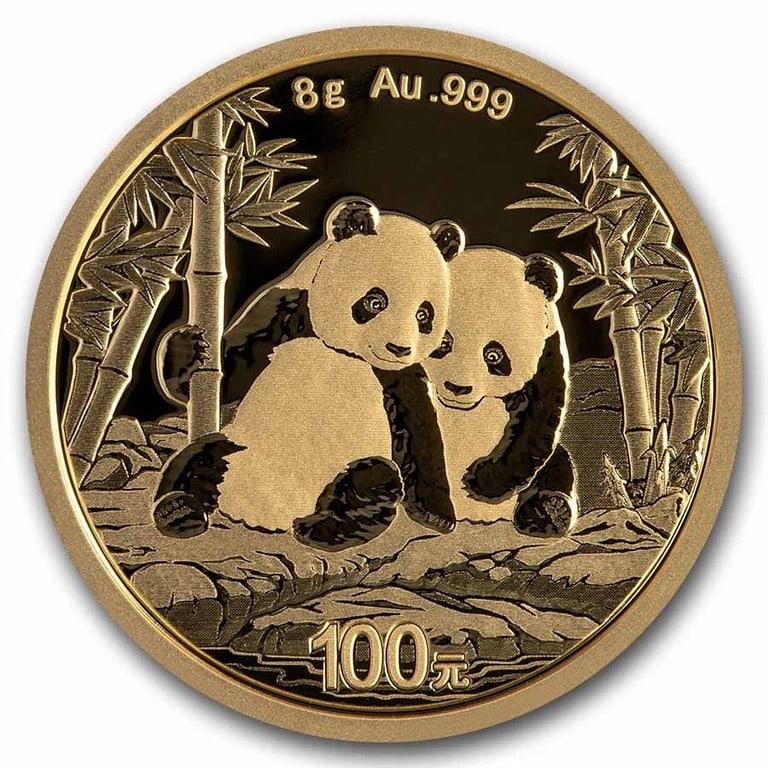 2026 Chinese Gold Panda 8 Gram Mint Sealed BU Coin: 2026 Chinese Gold Panda 8 Gram Mint Sealed BU Coin This 2026 Chinese Panda coin is composed of 8 grams of .999 fine gold and remains in its mint-sealed packaging. It is an ungraded, uncertified coin i