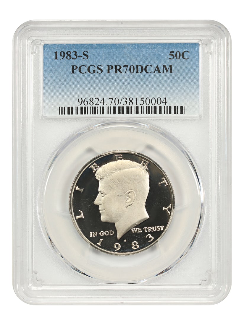 PCGS PR70DCAM 1983-S Kennedy Half Dollar Proof Coin (1 of 6)