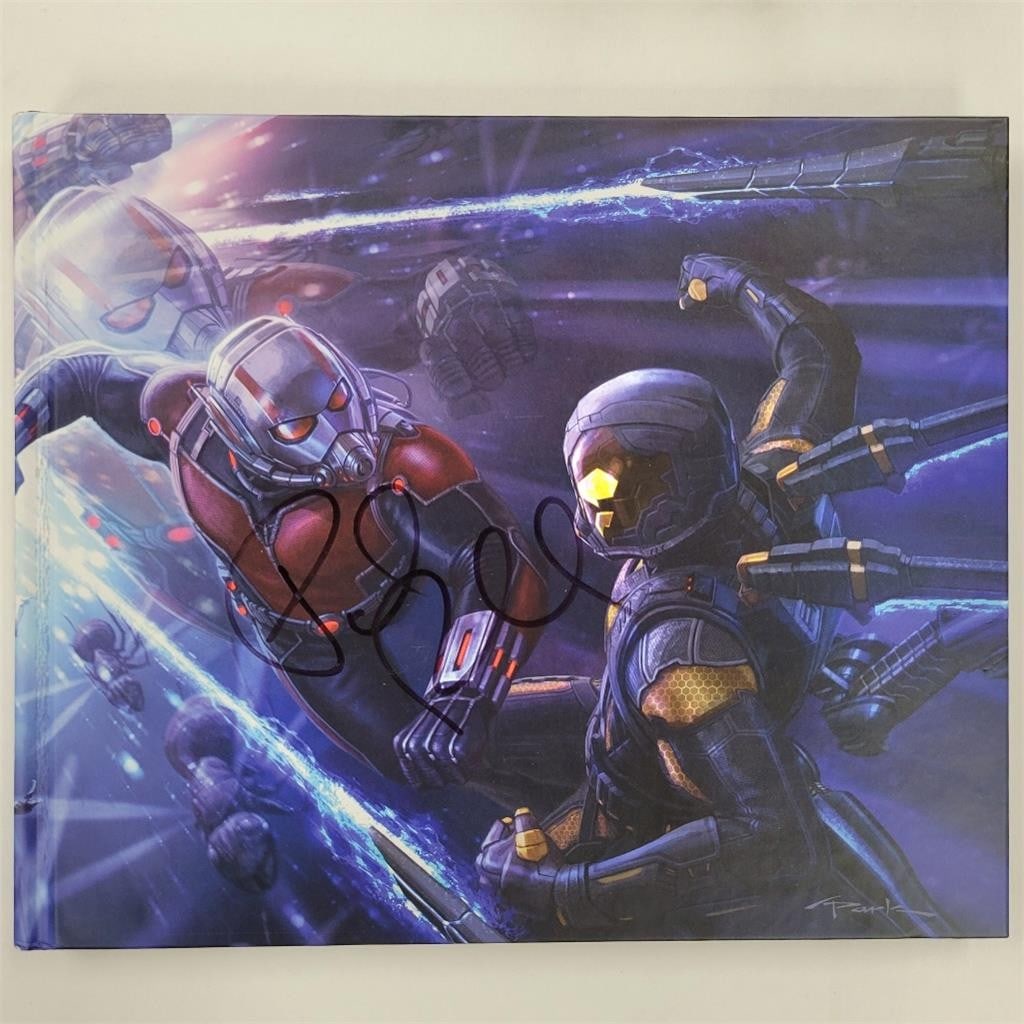 Paul Rudd Autographed Art of Ant-Man Book PSA Certified: Paul Rudd Autographed Art of Ant-Man Book PSA Certified This is a signed copy of the 'Art of Ant-Man' book featuring the autograph of Paul Rudd, known for his role as Ant-Man in the Marvel Cinematic U