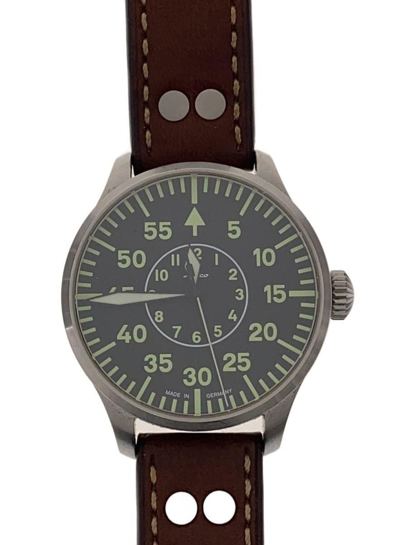 LACO Zurich Black Leather Men's Wristwatch (1 of 6)