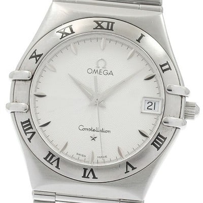 Omega Constellation Date Quartz Steel Mens Wristwatch 1512.31: Omega Constellation Date Quartz Steel Mens Wristwatch 1512.31 This OMEGA Constellation Date Quartz men's wristwatch features a stainless steel case and bracelet with a silver dial. The watch is powere