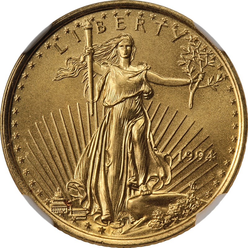 NGC MS69 1994 Ten Dollar Gold American Eagle Coin Uncirculated (1 of 4)