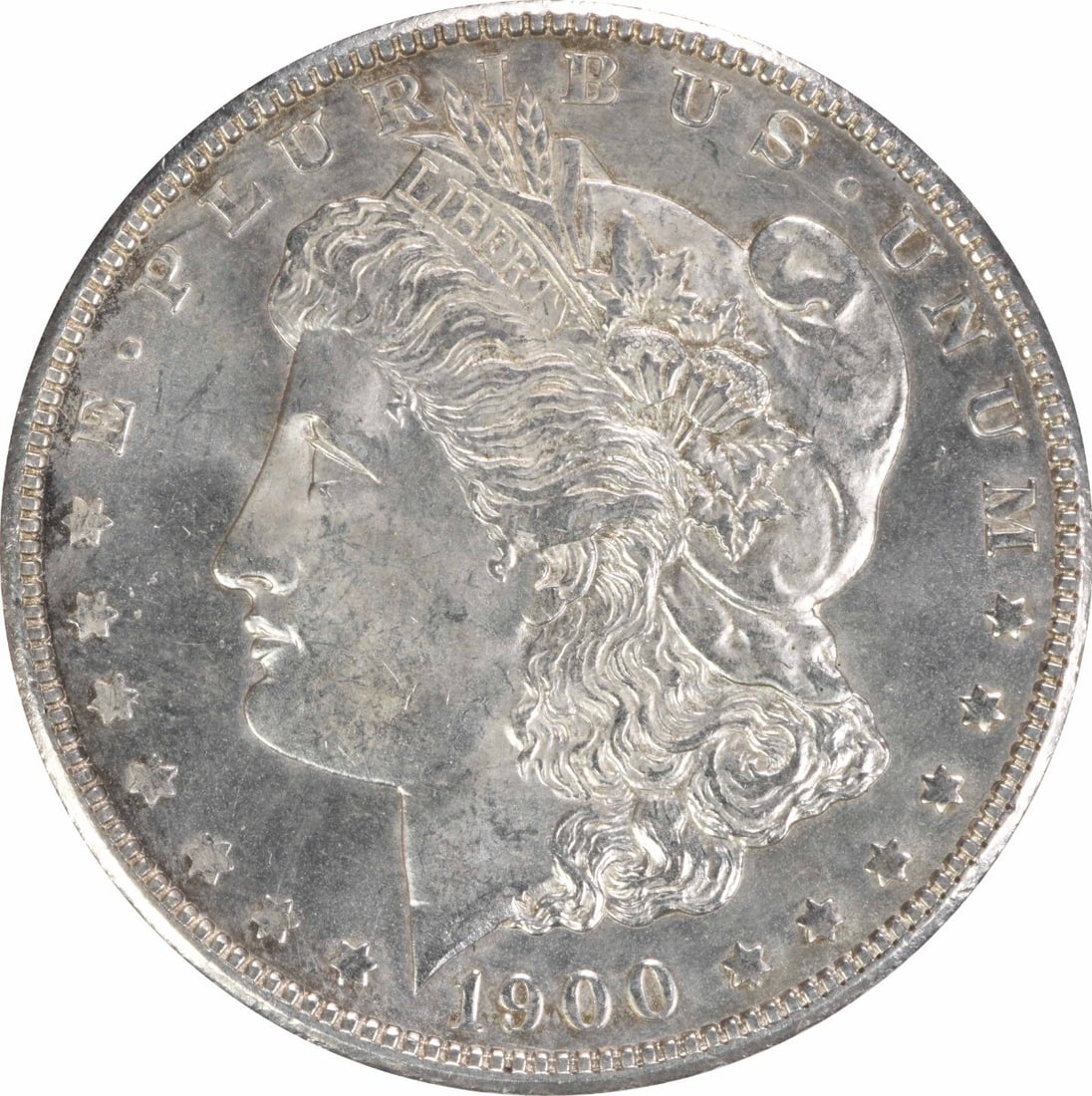 Choice BU 1900 Silver Morgan Dollar Uncirculated Uncertified No Mint Mark: Choice BU 1900 Silver Morgan Dollar Uncirculated Uncertified No Mint Mark This is a 1900 Morgan Silver Dollar from the United States, featuring a Choice Brilliant Uncirculated (BU) grade. The coin is 