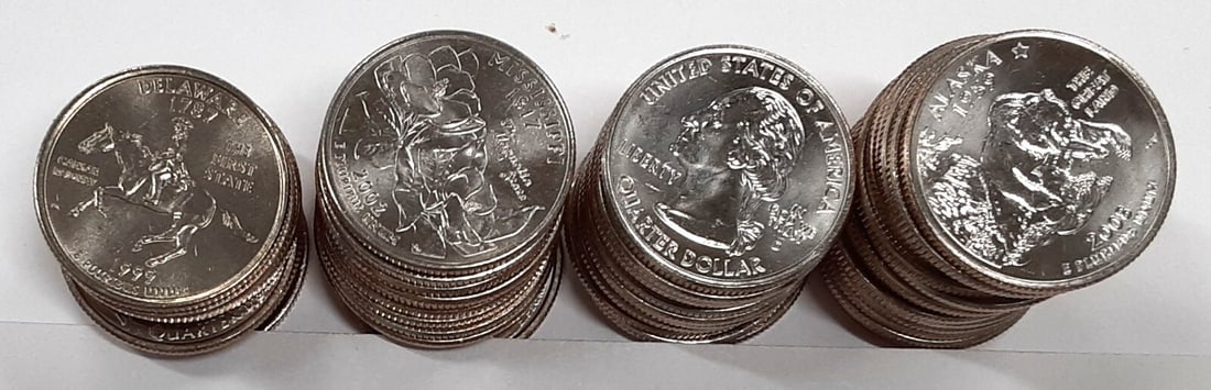 Roll of 50 Uncirculated Statehood Quarters One Per State 1999-2008 (1 of 3)