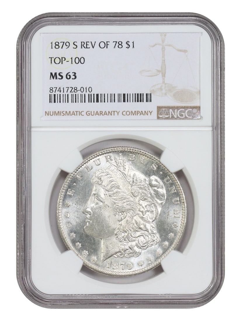 NGC MS63 1879-S Morgan Dollar Reverse of 1878 Top-100 VAM (1 of 4)
