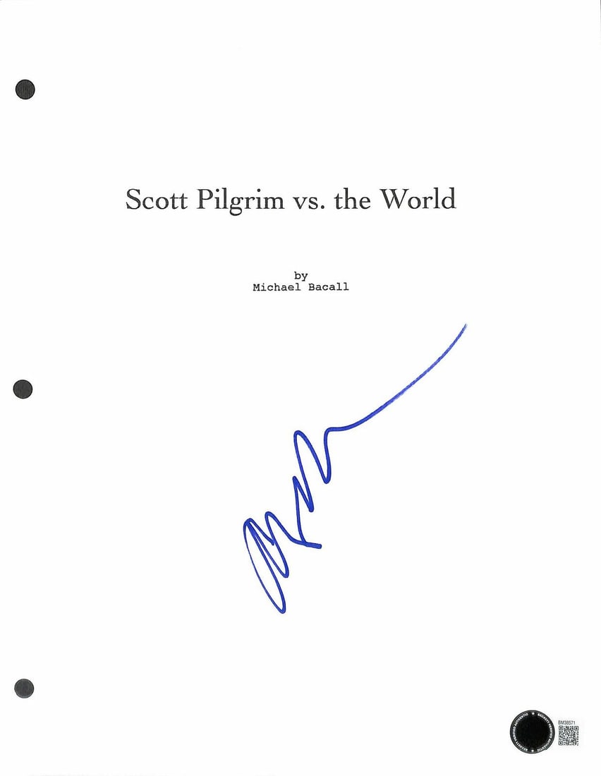 Aubrey Plaza autographed Scott Pilgrim vs the World script cover Beckett (1 of 1)