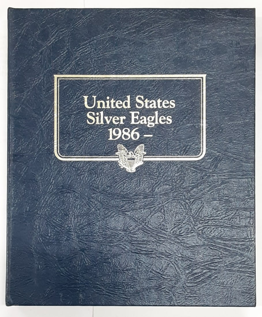 36-Coin Silver American Eagle Proof Collection 1986-2021 in Whitman Album: 36-Coin Silver American Eagle Proof Collection 1986-2021 in Whitman Album This set features thirty-six American Silver Eagle coins from 1986 to 2021, each with a face value of $1 and composed of silve