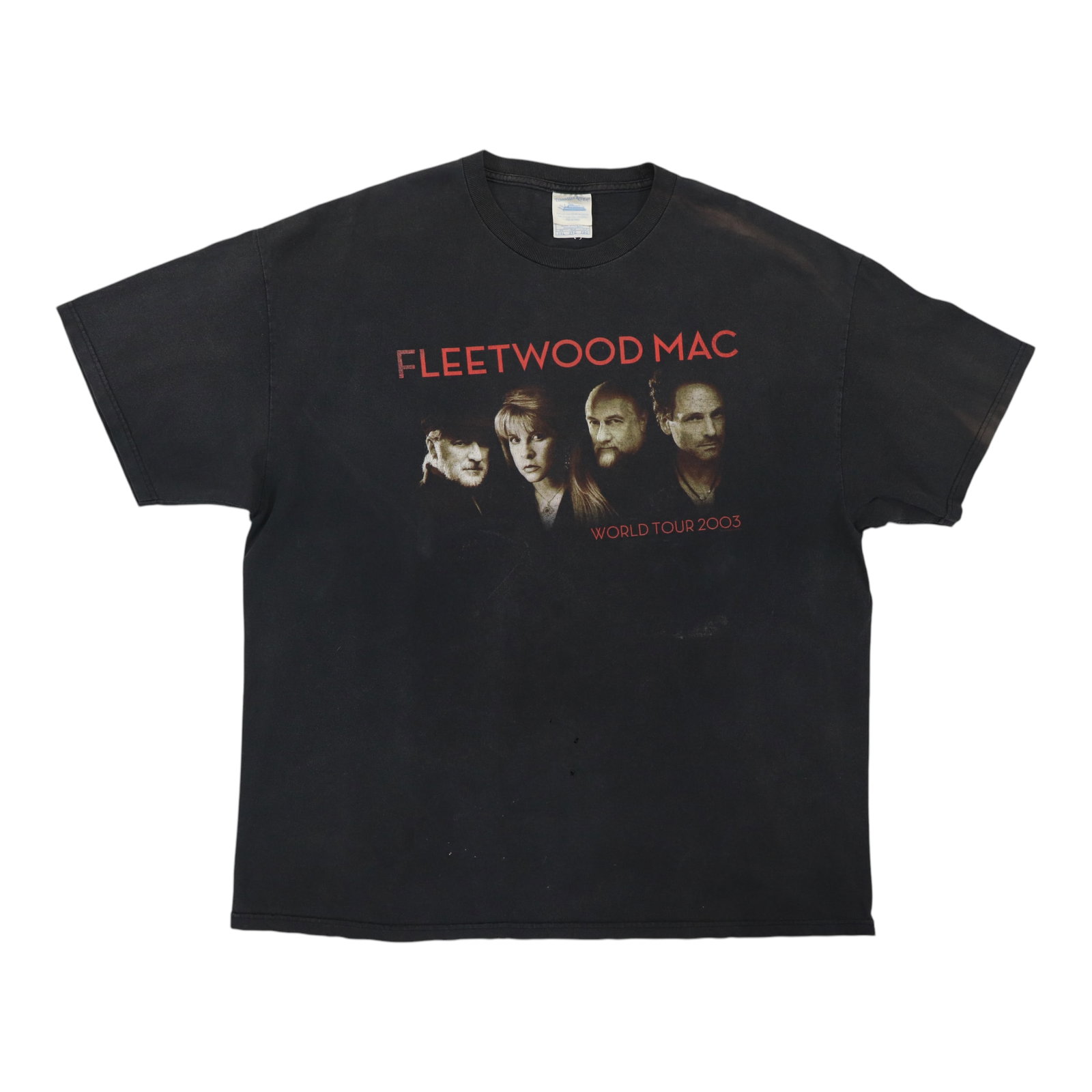 Vintage 2003 Fleetwood Mac Concert Tour Black Cotton T-Shirt XXL (1 of 8)